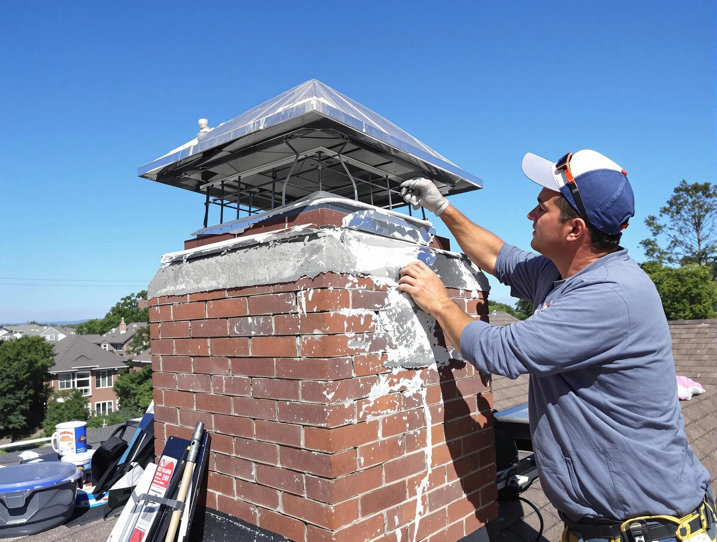Chimney Crown Services service in Arlington, MA